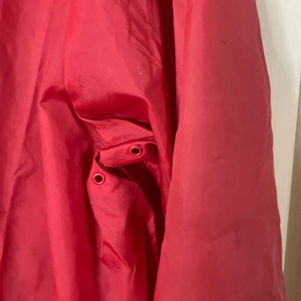 Vintage L.L. Bean Light Windbreaker Jacket Aspen Anorak Size XL Red Pack able
